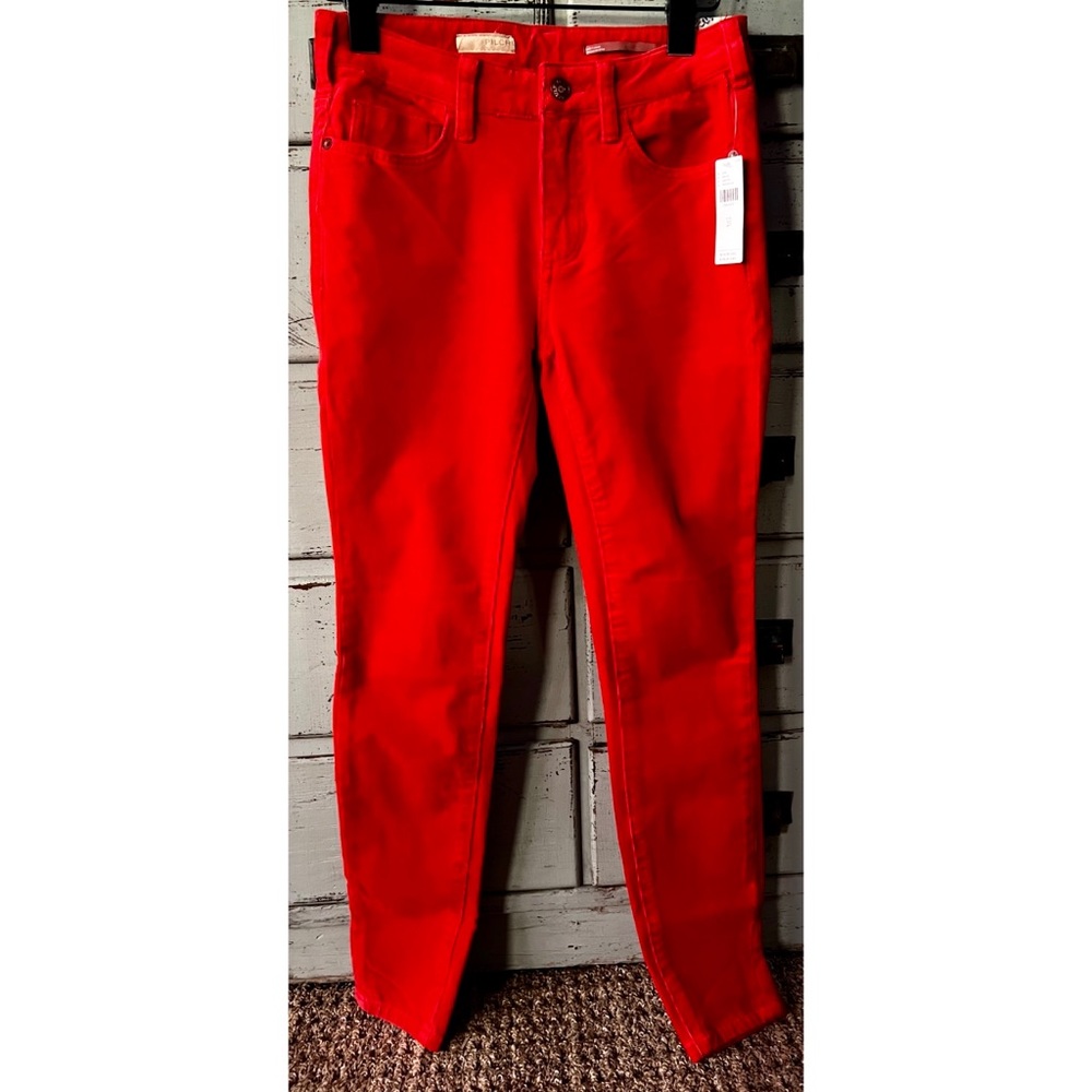 Anthropologie Pilcro Corduroy High Rise Skinny Pants Size 25